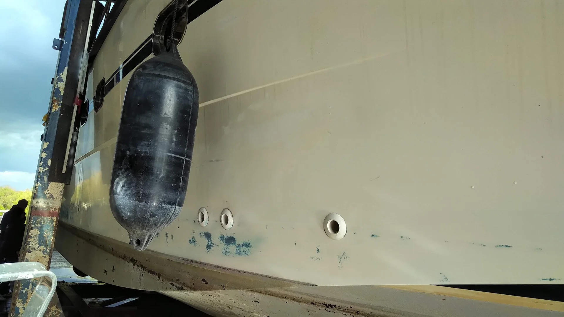 Hull openings – detail view – Yacht-Folie project gallery