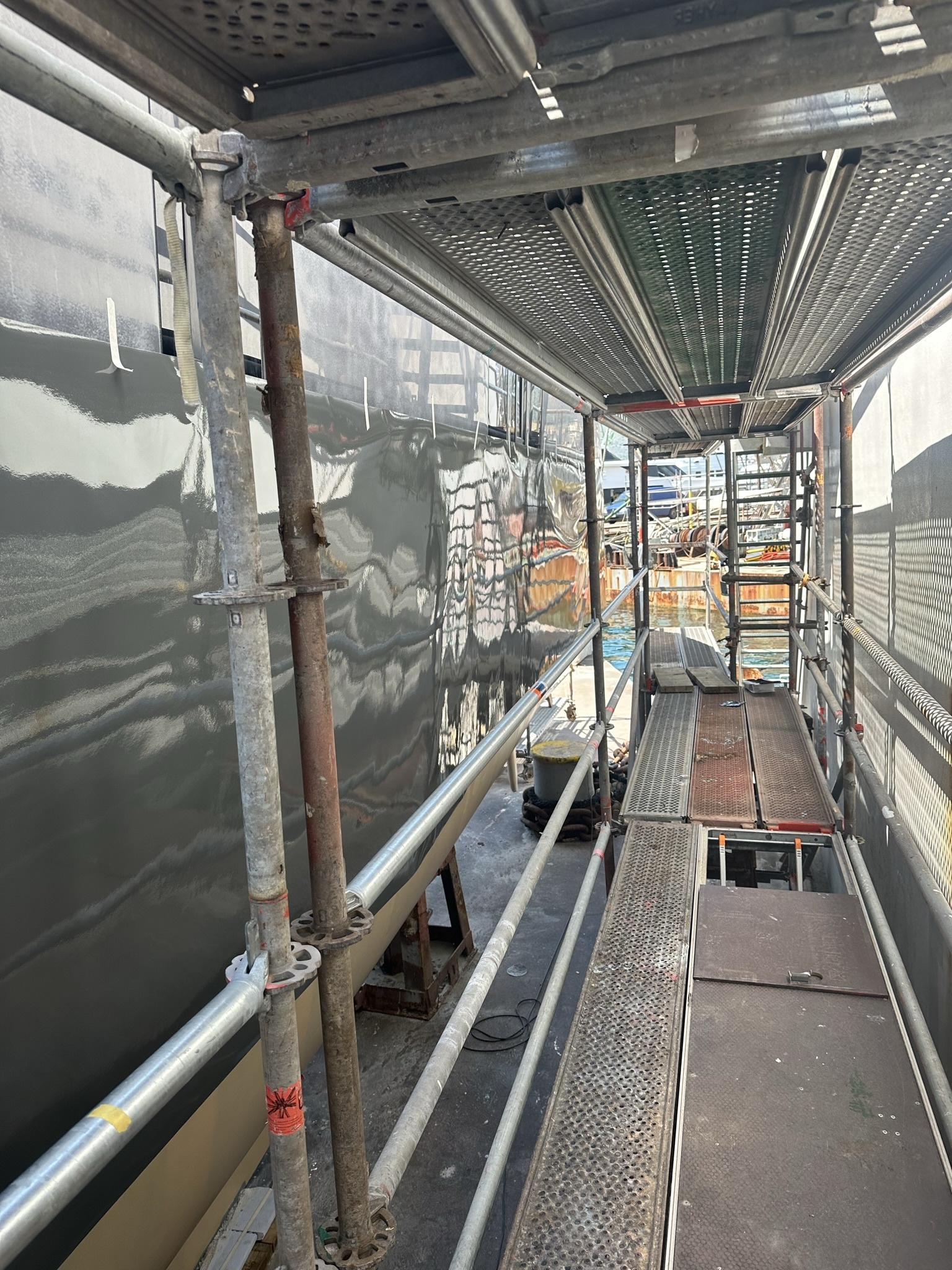 Sunreef 88 Fender Area – Protective Wrapping Trogir